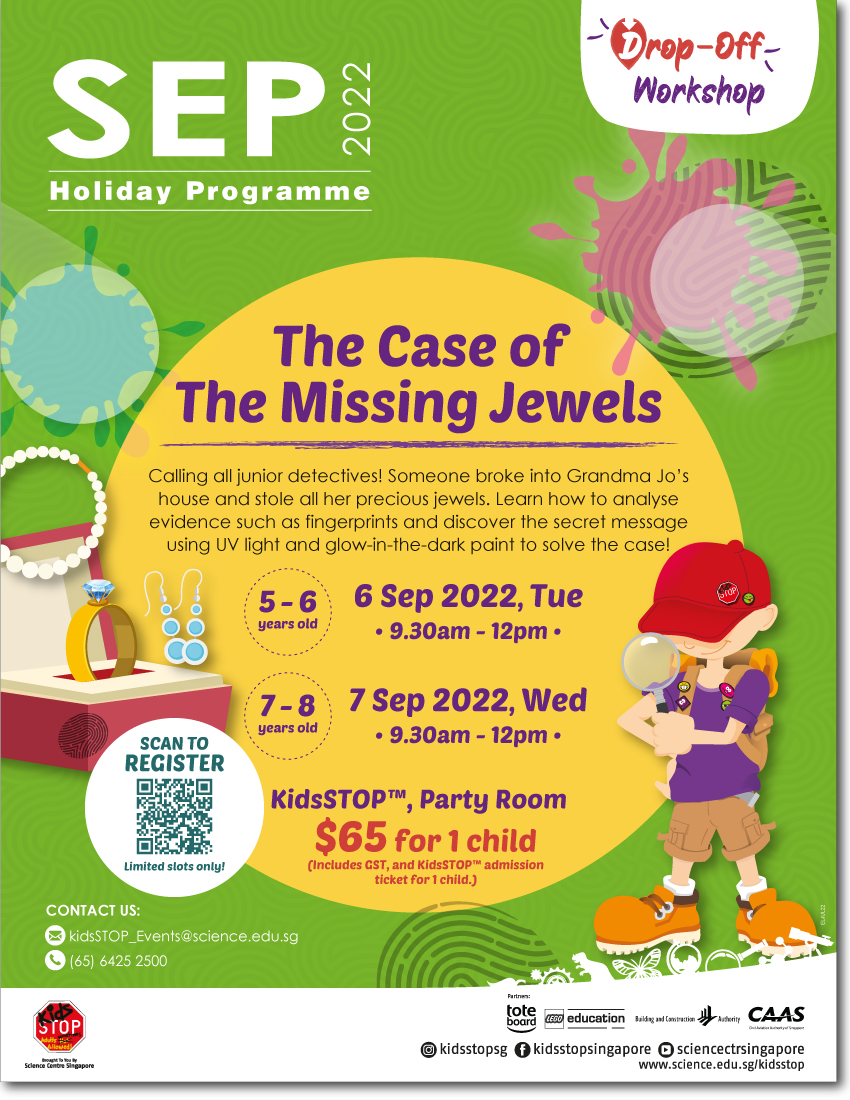 KidsSTOP Sep 2022 - The
    Case of the Missing Jewels 