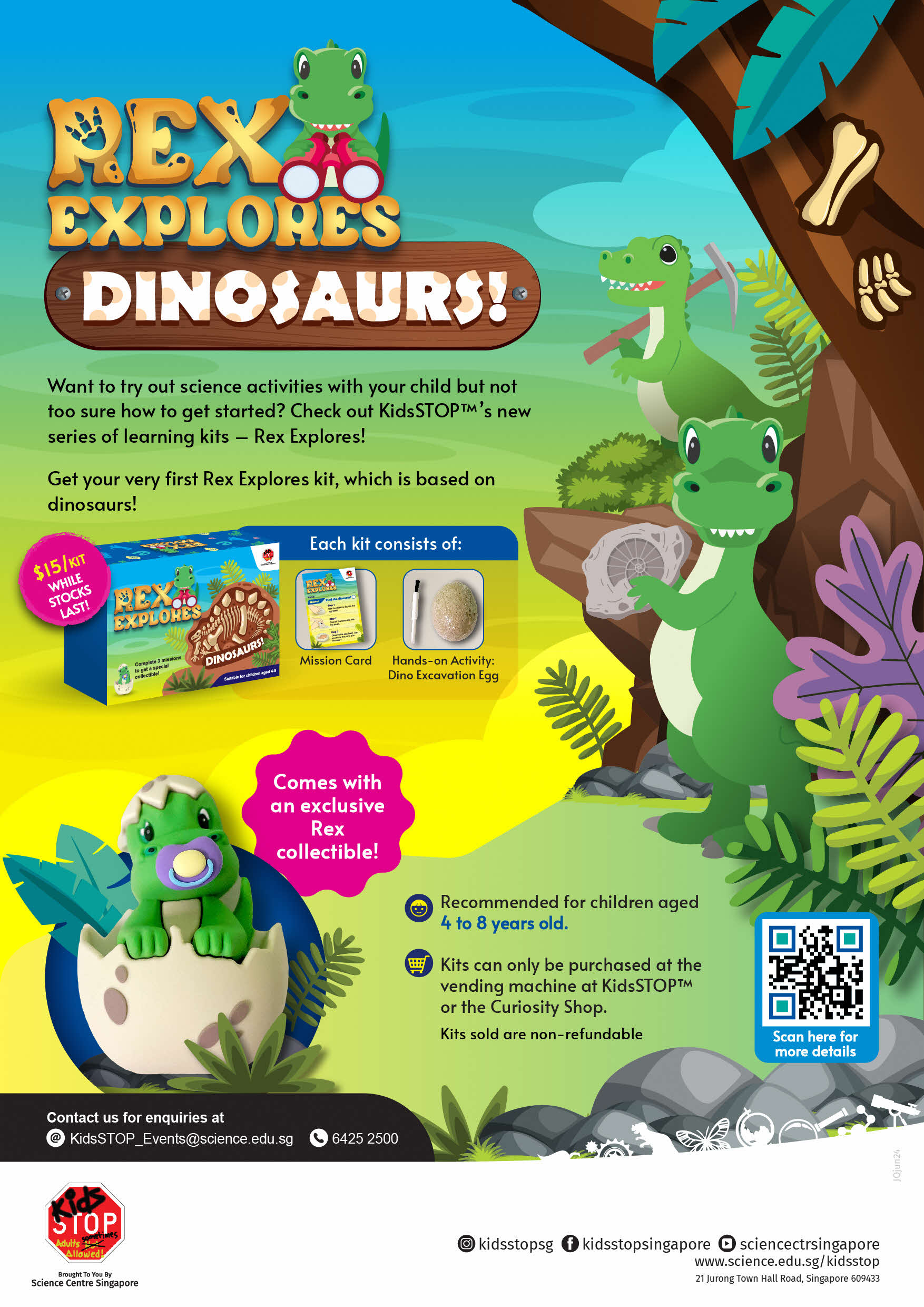 KidsSTOP Rex Explores - Dinosaurs