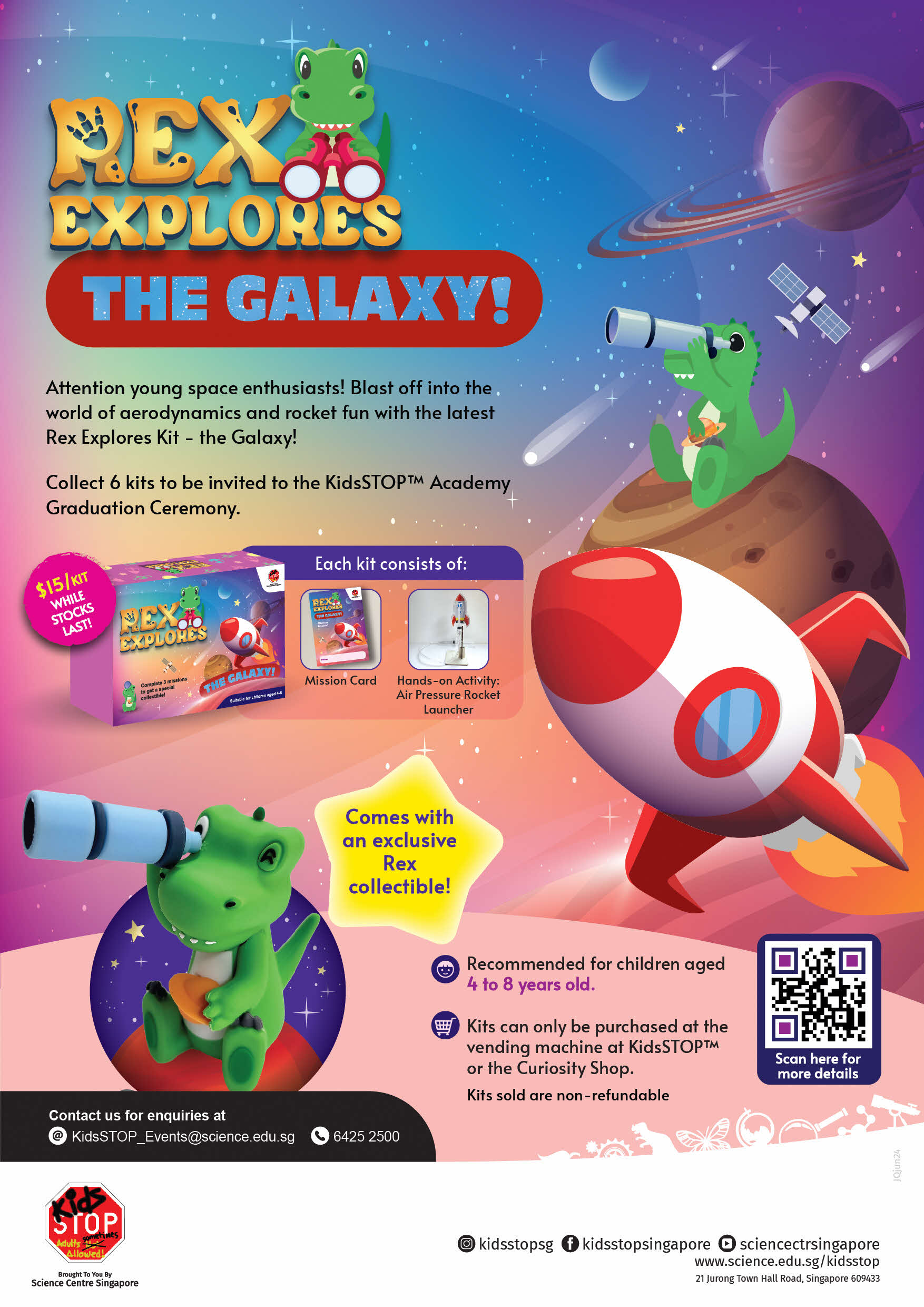 KidsSTOP Rex Explores - The Galaxy